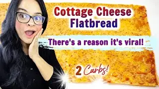 Viral Cottage Cheese Flatbread Recipe - 2 ingredients - Easy to make low carb keto bread - Amazing!