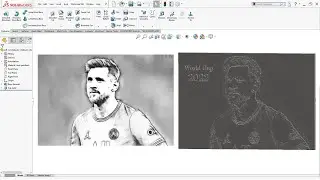 2022 World Cup Lionel Messi 3D Texture SolidWorks