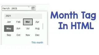 How to show month and year on webpage in HTML//HTML for begginers//HTML tips and tricks