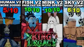 Unlocking V2 Of EVERY Race In Roblox King Legacy... Here's How I Did It!