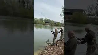 Double hook up on two big catfish #catfishing #fishing