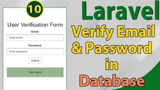 Laravel Email and Password verification in database using model | हिंदी में Laravel सीखें