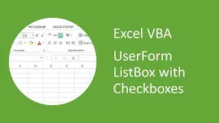 Excel VBA UserForm Listbox with Checkboxes