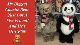 My 2nd Biggest Charlie Bear Just Arrived! Happy Holidays!🧸🎊🧸🎊