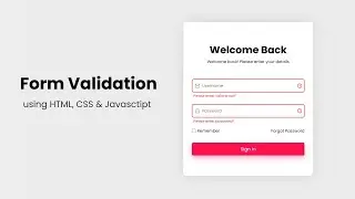 how to make login page using HTML CSS and JavaScript