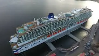 Magic moment cruise ship | IONA leaves Kristiansand - Norway