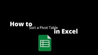 How to Sort a Pivot Table in Excel - Guide to Beginners