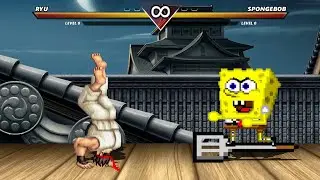 RYU VS SPONGEBOB - No One is Invincible