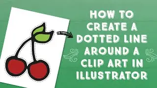 How to Create a Dotted Line Around a Clip Art in Illustrator