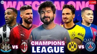 Newcastle v Milan | Dortmund v PSG | UEFA Champions League | LIVE Reaction & Watchalong