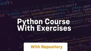 python course with exercises