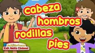 Cabeza, Hombros, Rodillas y Pies | Head, Shoulders, Knees, and Toes in SPANISH | Jack Hartmann