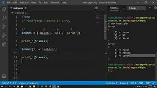 15 Modifying elements in array | PHP