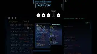 🌐 Stylish Social Icons with Hover Effects! ✨🖱️||
