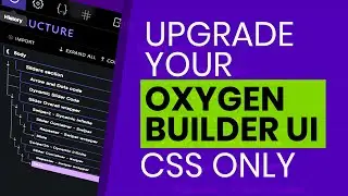 Cool Editor Tweak for Oxygen Builder UI with CSS only