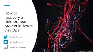 How to recovery a deleted team project in Azure DevOps