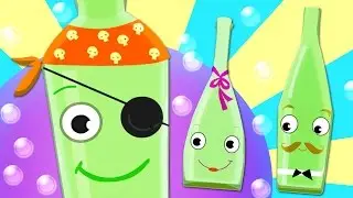 TEN GREEN BOTTLES Kids’ Song with Lyrics - 100% FUN Nursery Rhyme!