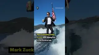 Mark Zuckerberg Surfs in a Tux While Sipping Beer on the Fourth of July