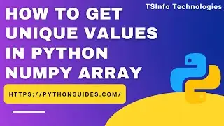 How to get unique values in NumPy Array Python | Get unique values in Python Numpy Array