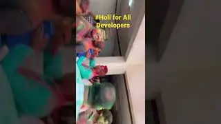 Office holi for all developers at least feel relax 😂