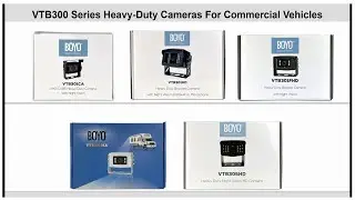 BOYO Heavy-Duty Cameras for Trucks, RVs, Boats: VTB301CA, VTB301HD, VTB301FHD, VTB301MA, VTB305HD