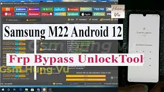 Samsung Galaxy M22 Frp bypass Android 12 One click with UnlockTool - Gsm hung vu.