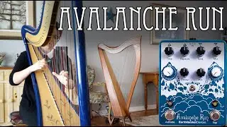 EarthQuaker Devices Avalanche Run Pedal Demo on Harp