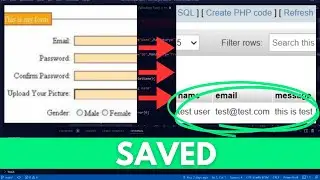 How to Connect HTML form with MySQL Database using PHP - Beginner Tutorial (EASY)