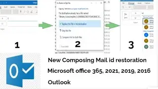 how to take backup and restore for new composing contact mail id list on Microsoft office outlook