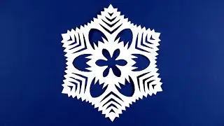 How to make a paper snowflake with your own hands. Snowflake made of paper.