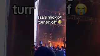 Camp Flog Gnaw turning SZA’s mic off is crazyyyy 😩