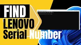 How to Find Your Lenovo Laptop Serial Number Using CMD 💻