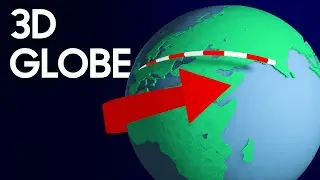 3D Globe with Flight Path - Cinema 4D lite After Effects Tutorial