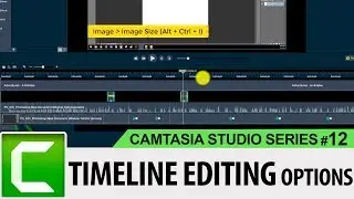 Timeline Editing Options in Camtasia | Camtasia Studio 9 Tutorials for Beginners #12 | SimplyInfo