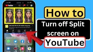 How to turn off split screen on YouTube | How to turn off YouTube split screen | iPhone