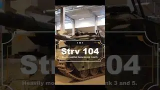 Strv 104, The oldest Centurion tank with one of the world's first ERA, reactive armour.