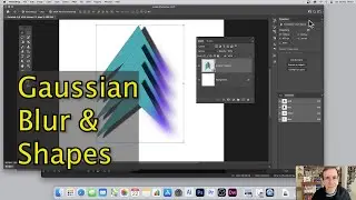 Gaussian Blur Filter And Shapes In Photoshop | How To | Combine Effects | Graphicxtras