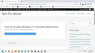 How To Disable Windows 11 Activation Watermark