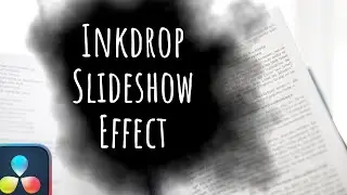 How to Create Ink Drop PHOTO SLIDESHOW Effect in DaVinci Resolve 18 | Fusion Tutorial