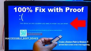 Fix Your Device ran into a problem - How to fix this Stop code Inaccessible Boot Device