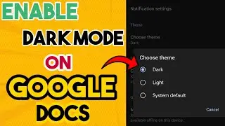 How To Enable Dark Mode On Google Docs | Dark Mode In Google Docs