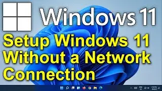 ✔️ Windows 11 - Setup Windows 11 Without a Network - Create Local Account - No Internet Setup