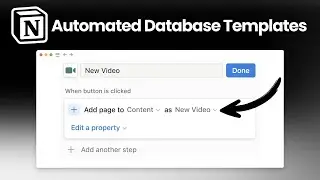 Notion's NEW Automated Database Templates