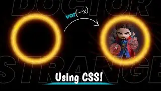 CSS Animated Ring Portal like Marvel's DS | Doctor Strange's Portal Effect using CSS var(--x);