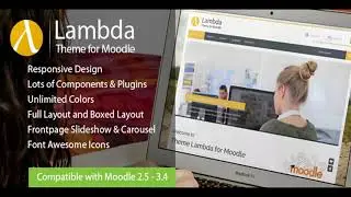 Lambda - Responsive Moodle Theme | Themeforest Website Templates and Themes