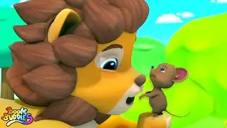 Der Löwe und die Maus | Kindergeschichten | Vorgeben und spielen | Kids Tv Deutschland | Karikatur