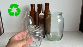 DIY IDEA TO REUSE GLASS JARS \ HOME DECOR