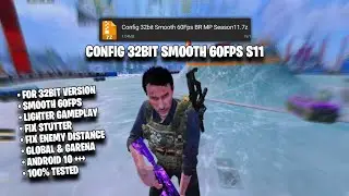 32BIT SMOOTH 60FPS CONFIG IN COD MOBILE | FIX LAGS BR & MP | CODM CONFIG S11