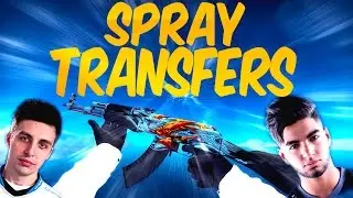 CS:GO - SPRAY TRANSFERS by PROS ft. ScreaM, shroud, Stewie2k, NiKo & more