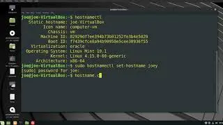 How To Change Linux Mint 19 Hostname